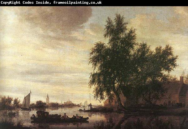 Saloman van Ruysdael The Ferryboat
